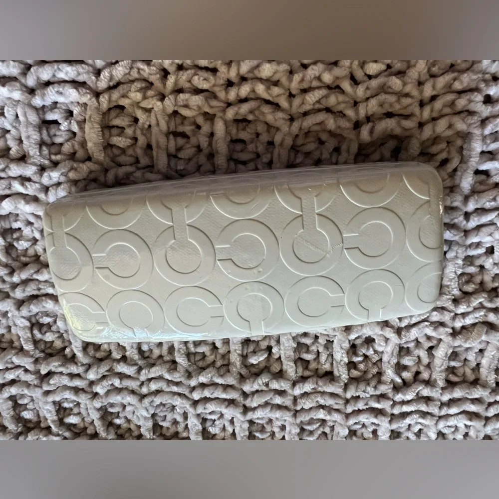 Coach Eyeglass Hard case White Logo